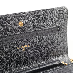 Chanel Wallet On Chain WOC Black Caviar