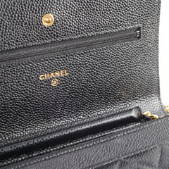 Chanel Wallet On Chain WOC Black Caviar