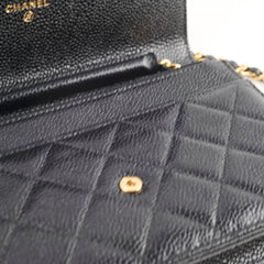 Chanel Wallet On Chain WOC Black Caviar