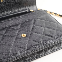 Chanel Wallet On Chain WOC Black Caviar