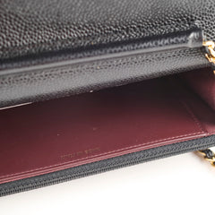 Chanel Wallet On Chain WOC Black Caviar