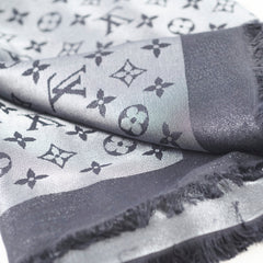 Louis Vuitton Shine Monogram Black Shawl