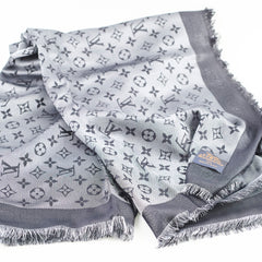 Louis Vuitton Shine Monogram Black Shawl