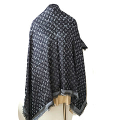 Louis Vuitton Shine Monogram Black Shawl