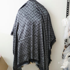 Louis Vuitton Shine Monogram Black Shawl