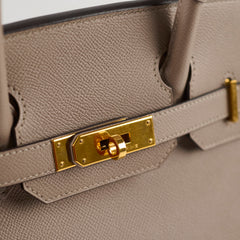 Hermes Birkin 30 Epsom Gris Tourterelle Stamp C
