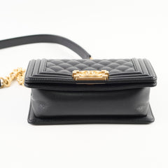 Chanel Boy Small Caviar Black Crossbody