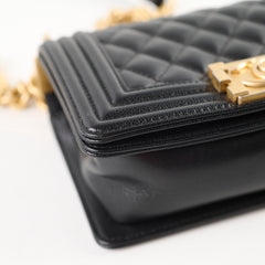 Chanel Boy Small Caviar Black Crossbody