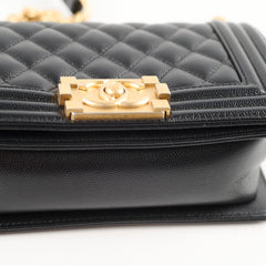 Chanel Boy Small Caviar Black Crossbody