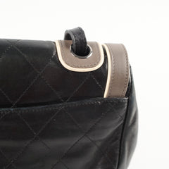 Chanel East West Mademoiselle Flap Black