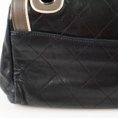 Chanel East West Mademoiselle Flap Black