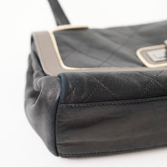 Chanel East West Mademoiselle Flap Black