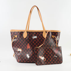 Louis Vuitton Catogram Grace Coddington Neverfull MM (with pouch)