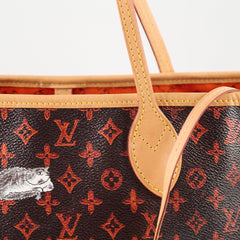 Louis Vuitton Catogram Grace Coddington Neverfull MM (with pouch)