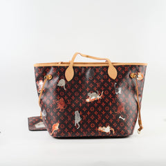 Louis Vuitton Catogram Grace Coddington Neverfull MM (with pouch)