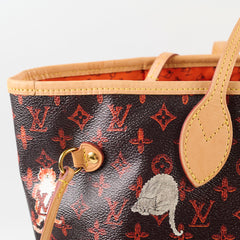 Louis Vuitton Catogram Grace Coddington Neverfull MM (with pouch)