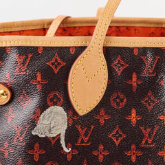 Louis Vuitton Catogram Grace Coddington Neverfull MM (with pouch)