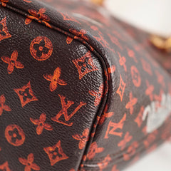 Louis Vuitton Catogram Grace Coddington Neverfull MM (with pouch)