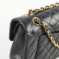 Chanel Small Classic Flap Black Caviar GHW 2024 (microchip)