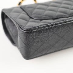 Chanel Small Classic Flap Black Caviar GHW 2024 (microchip)