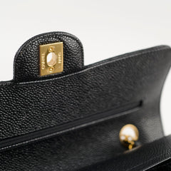 Chanel Small Classic Flap Black Caviar GHW 2024 (microchip)