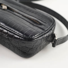 Saint Laurent Mini Corc Embossed Black Crossbody