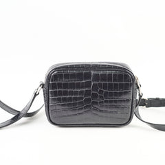 Saint Laurent Mini Corc Embossed Black Crossbody