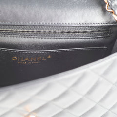 Chanel Mini Rectangular Lambskin Black - Rose Gold HW (Microchipped)