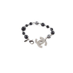 Chanel Black CC Logo Bracelet