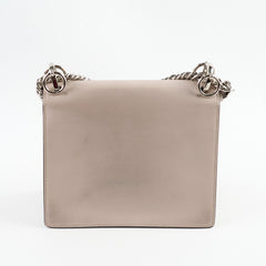 Fendi Mini Kan I Leather Shoulder Beige Calfskin