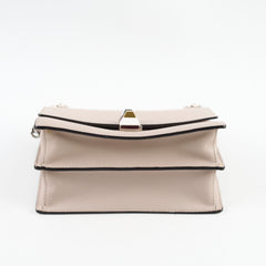 Fendi Mini Kan I Leather Shoulder Beige Calfskin