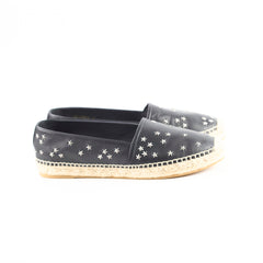 Saint Laurent Star Stud Black Espadrilles Size 37