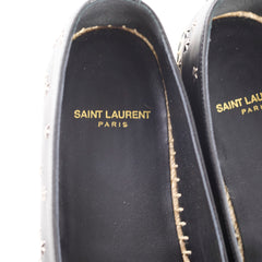 Saint Laurent Star Stud Black Espadrilles Size 37