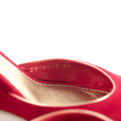 Louis Vuitton Red Wedge Heels Size 40