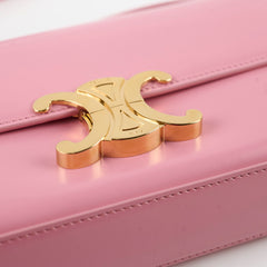 Celine Triomphe Pink Shoulder Bag