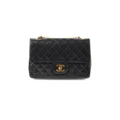 Chanel Vintage Flap Bag Early 80's 24K Gold Plated