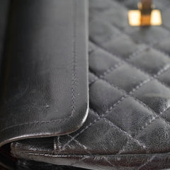 Chanel Vintage Flap Bag Early 80's 24K Gold Plated