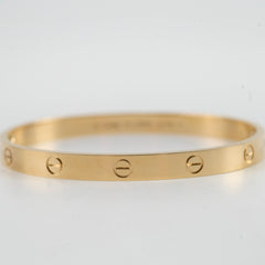Cartier Classic Model Love Bracelet Yellow Gold Size 19