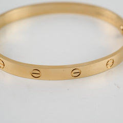 Cartier Classic Model Love Bracelet Yellow Gold Size 19