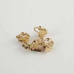 Chanel Earring Clip Heart (Costume Jewellery)