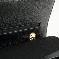 Chanel Classic Flap M/L Caviar Black