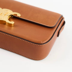 Celine Triomphe Shoulder Bag in Natural Calfskin