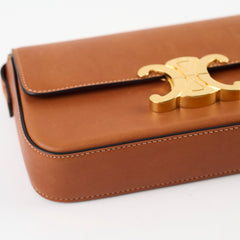 Celine Triomphe Shoulder Bag in Natural Calfskin