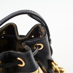 Fendi x Versace Collection FENDACE Mini Mon Tresor Zucca Bucket Bag