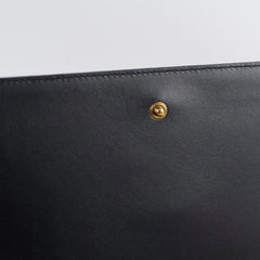 Saint Laurent Cassandre Flap Pouch Patent Black