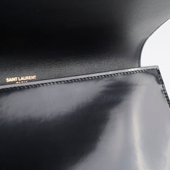 Saint Laurent Cassandre Flap Pouch Patent Black