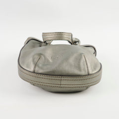 Loewe Top Handle Crossbody Metallic Silver Grey