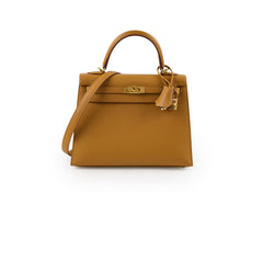 Hermes Kelly 25 Epsom Sesame - Z Stamp
