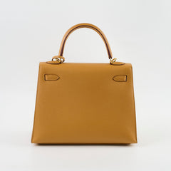 Hermes Kelly 25 Epsom Sesame - Z Stamp