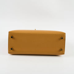 Hermes Kelly 25 Epsom Sesame - Z Stamp
